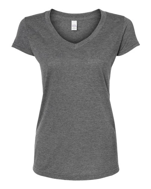 Tultex-244-Women's Poly-Rich V-Neck T-Shirt - Image 38