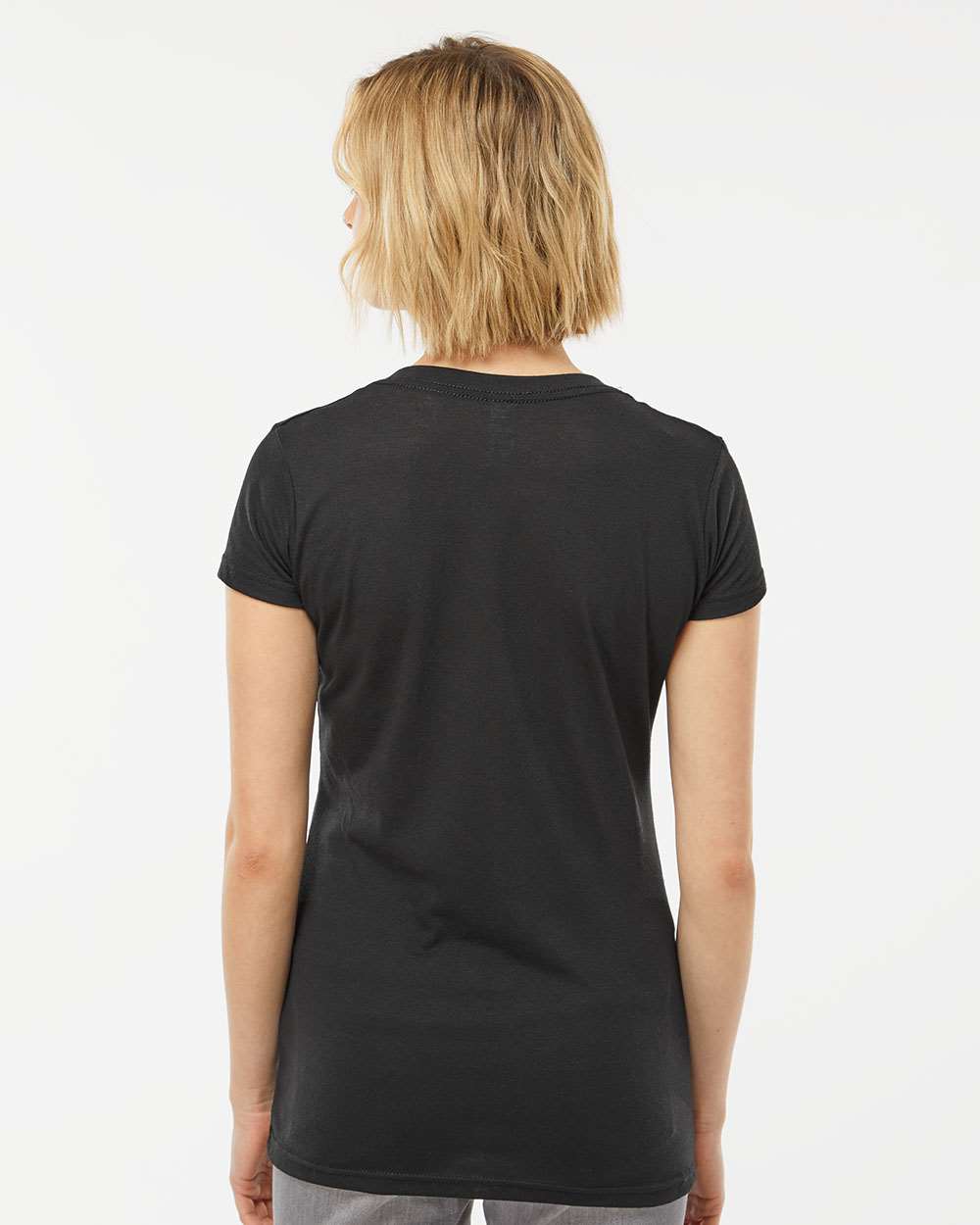 Tultex-244-Women's Poly-Rich V-Neck T-Shirt - Image 6