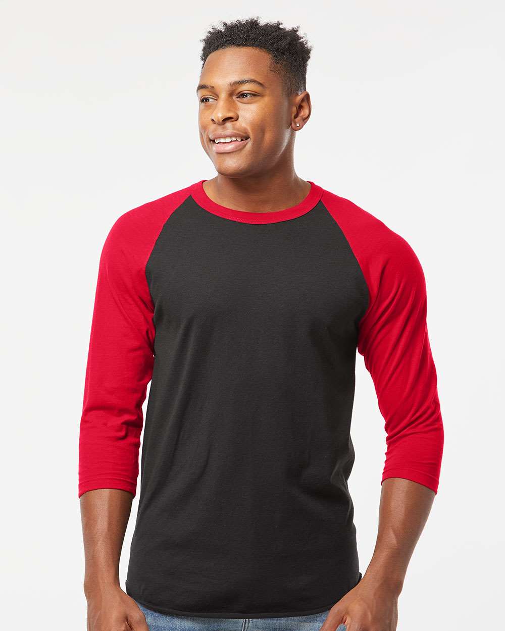 Tultex-245-Fine Jersey Raglan T-Shirt - Image 11
