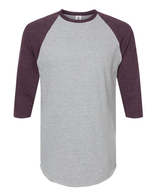 Tultex-245-Fine Jersey Raglan T-Shirt - Image 116