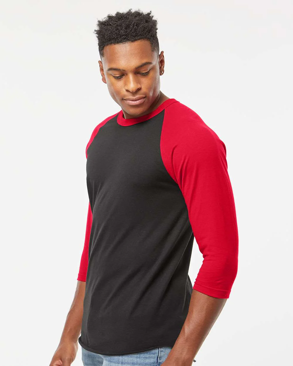 Tultex-245-Fine Jersey Raglan T-Shirt - Image 12