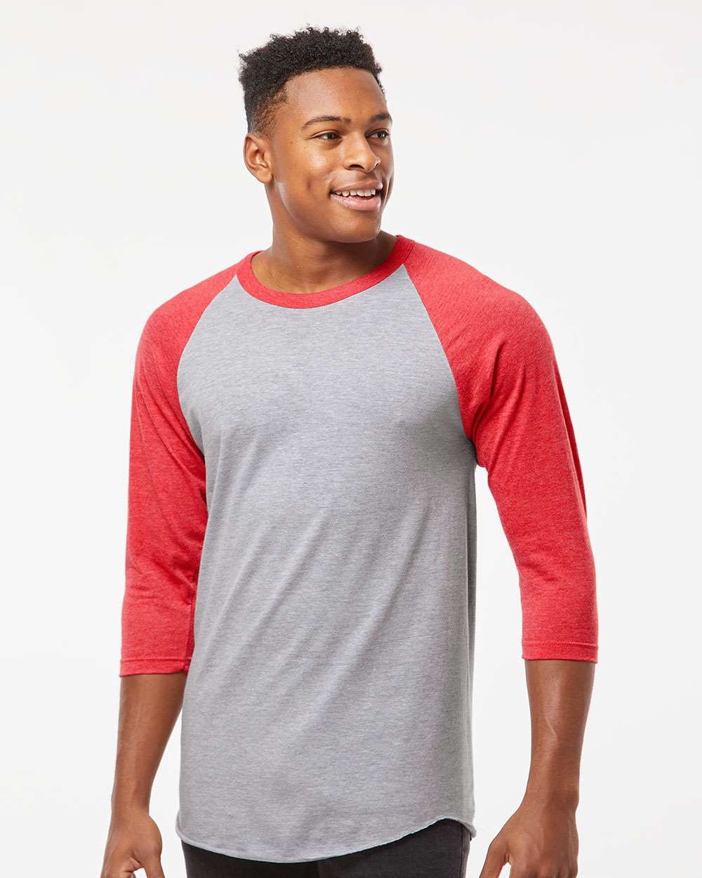 Tultex-245-Fine Jersey Raglan T-Shirt - Image 41