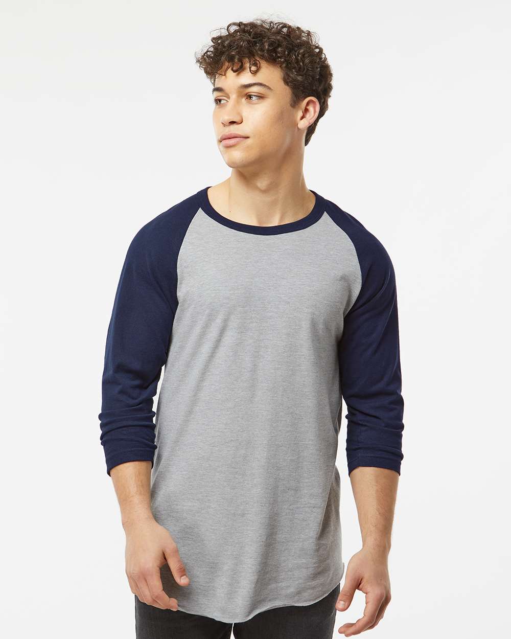 Tultex-245-Fine Jersey Raglan T-Shirt - Image 47