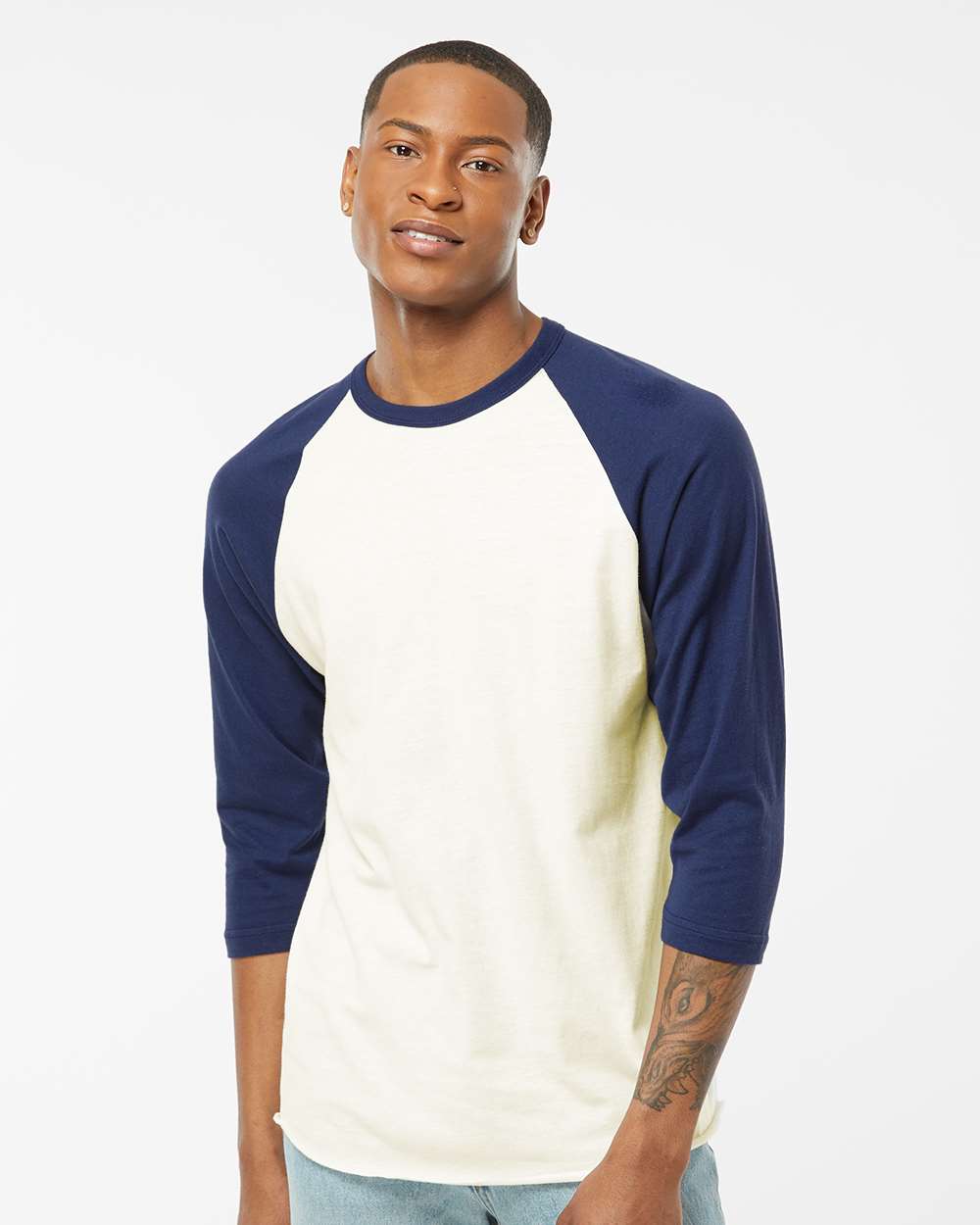 Tultex-245-Fine Jersey Raglan T-Shirt - Image 59