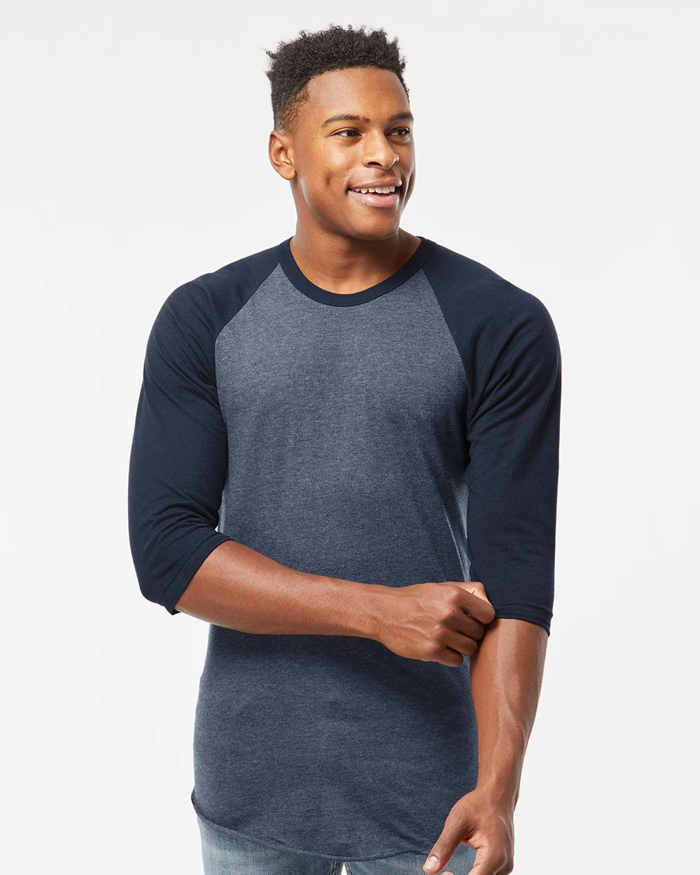 Tultex-245-Fine Jersey Raglan T-Shirt - Image 7