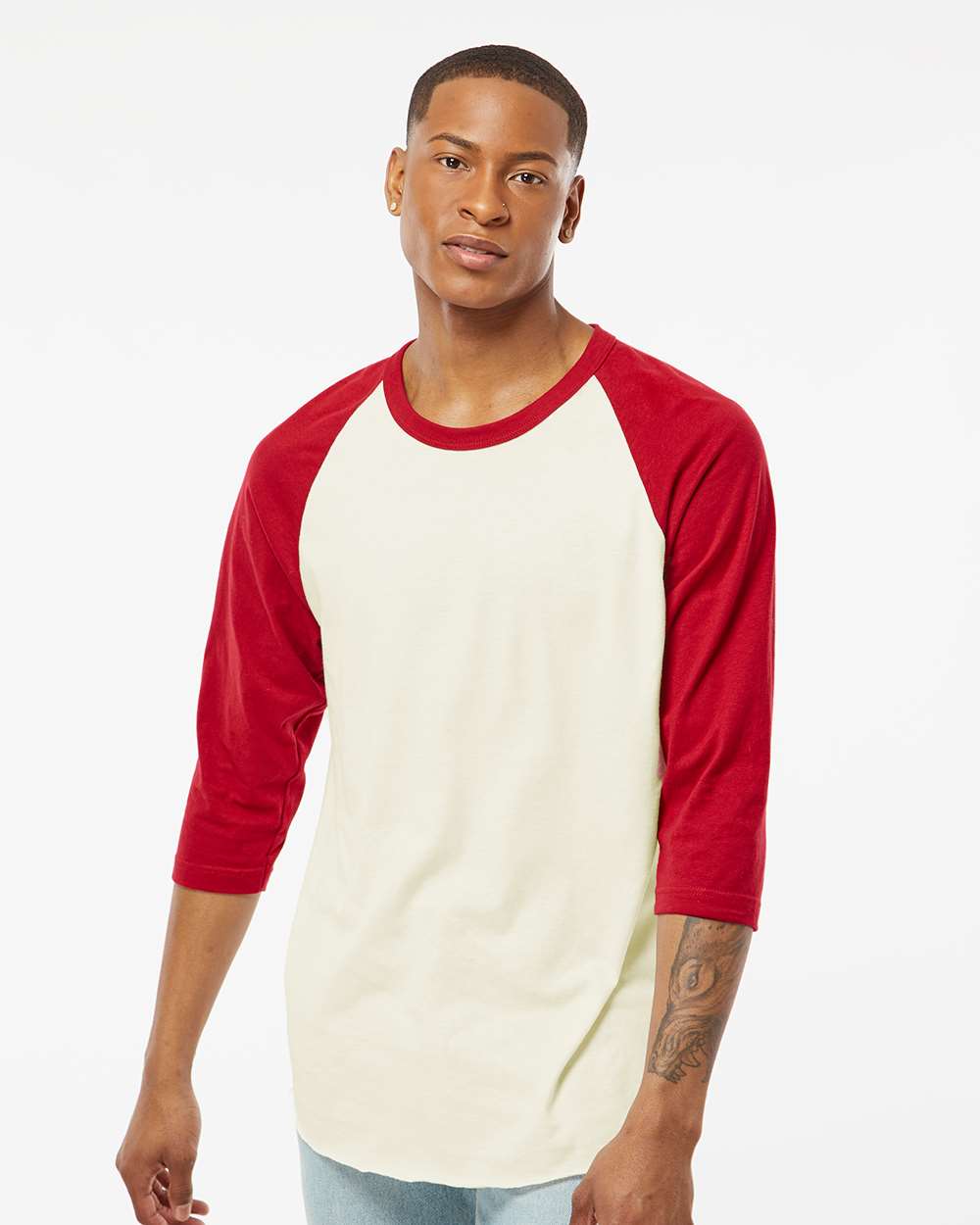 Tultex-245-Fine Jersey Raglan T-Shirt - Image 71