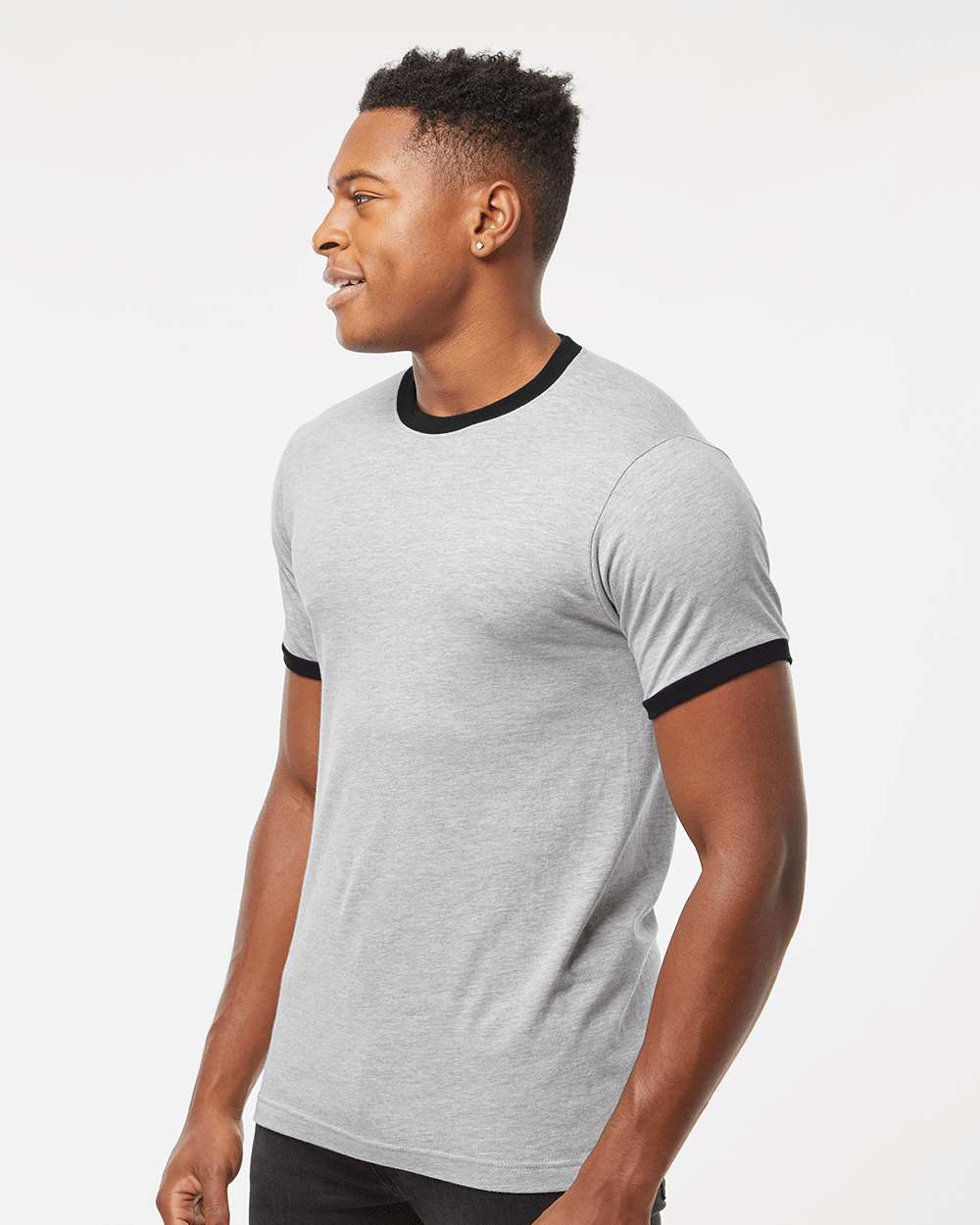 Tultex-246-Fine Jersey Ringer T-Shirt - Image 18