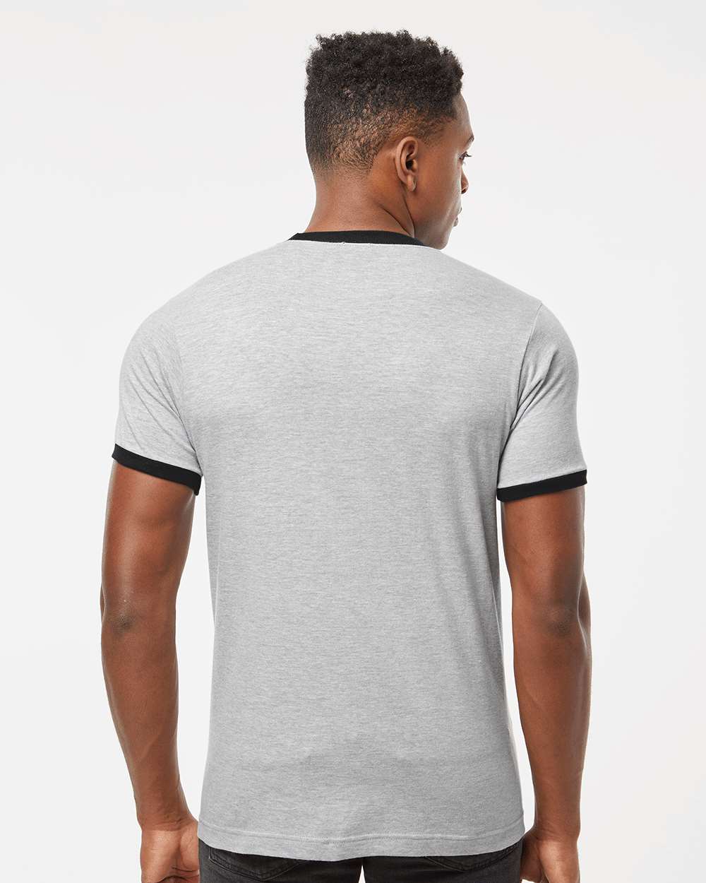 Tultex-246-Fine Jersey Ringer T-Shirt - Image 19