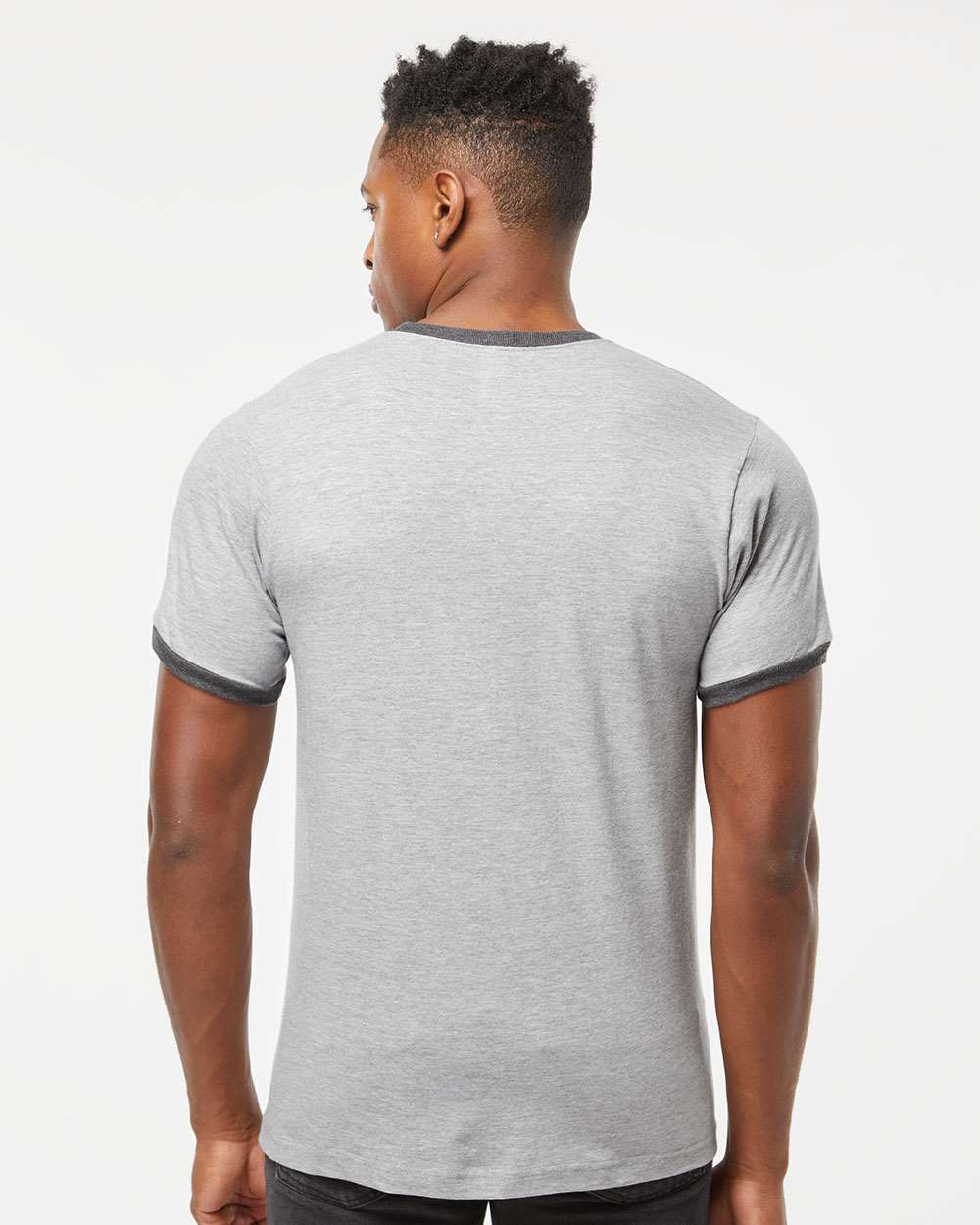 Tultex-246-Fine Jersey Ringer T-Shirt - Image 25