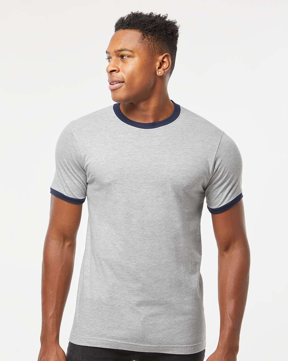 Tultex-246-Fine Jersey Ringer T-Shirt - Image 29