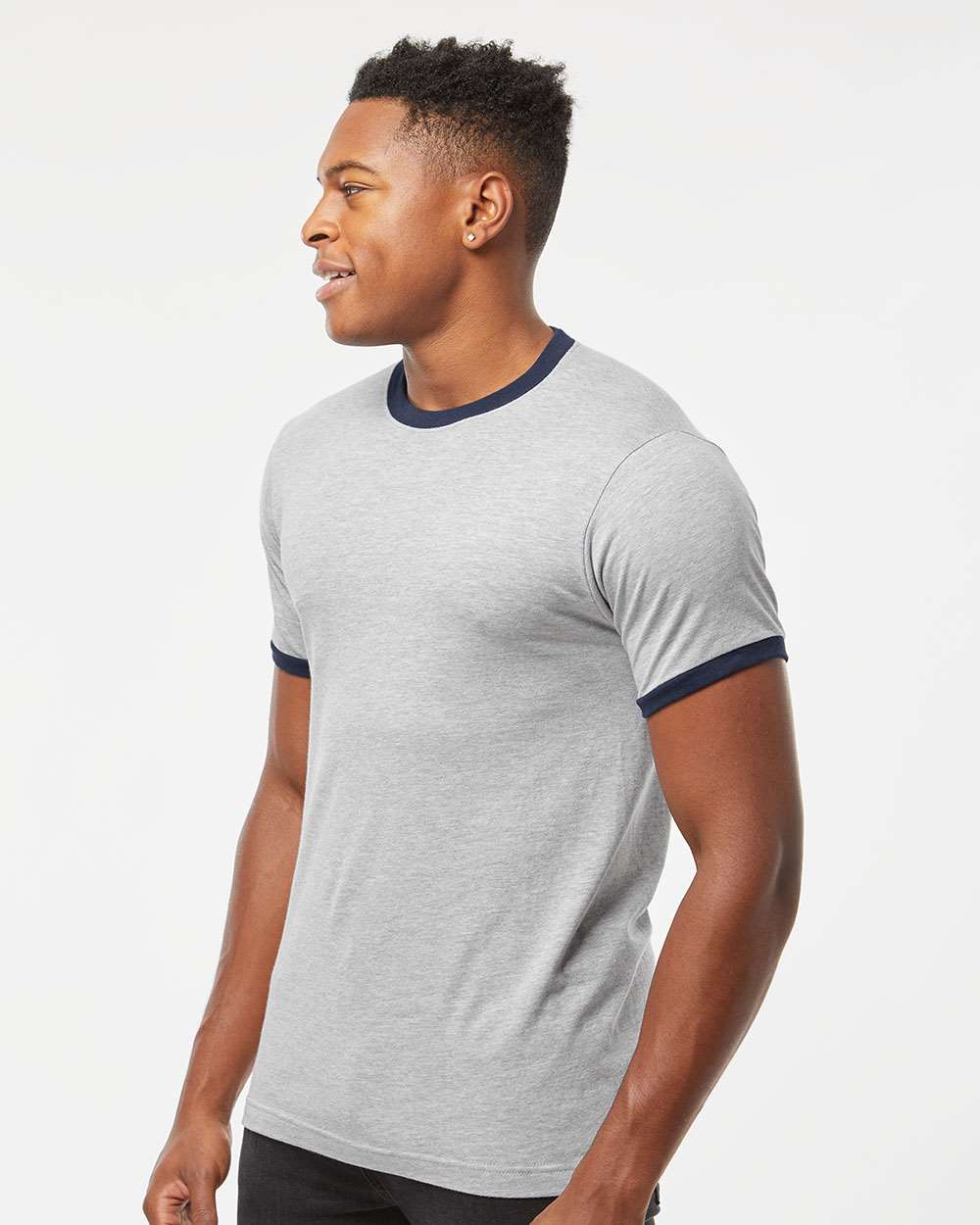 Tultex-246-Fine Jersey Ringer T-Shirt - Image 30