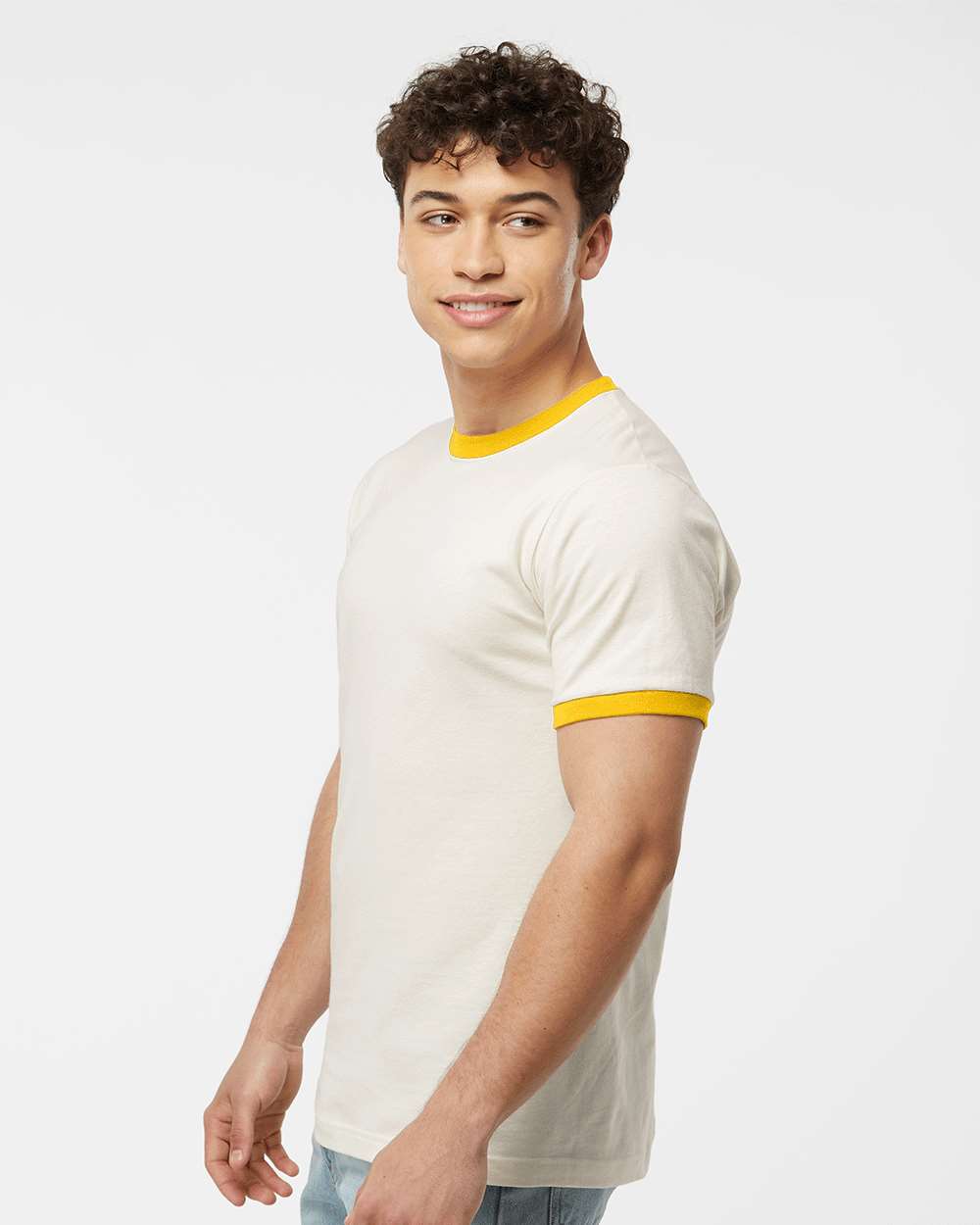 Tultex-246-Fine Jersey Ringer T-Shirt - Image 48