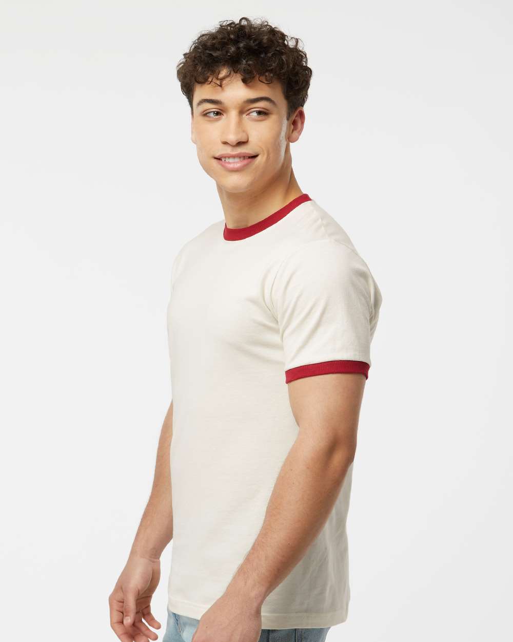 Tultex-246-Fine Jersey Ringer T-Shirt - Image 54