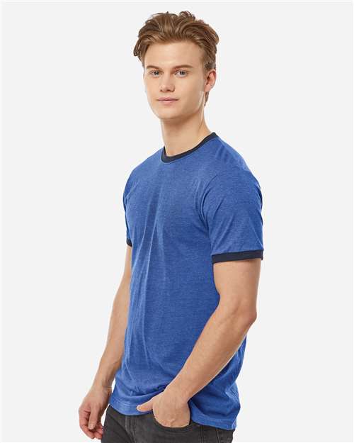 Tultex-246-Fine Jersey Ringer T-Shirt - Image 81