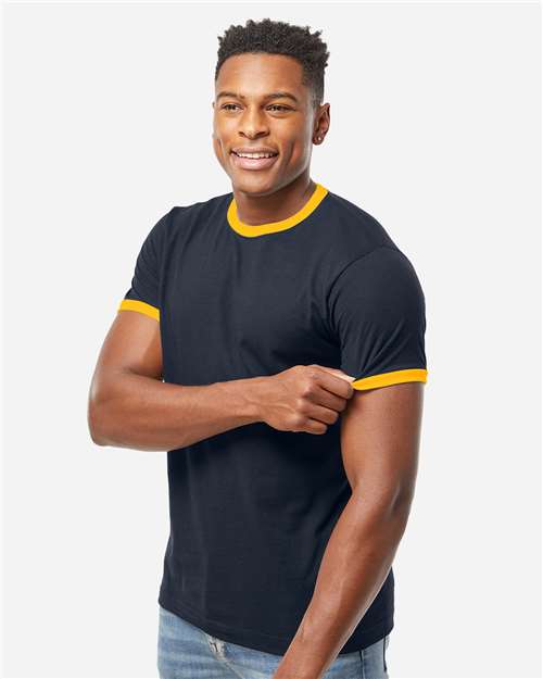 Tultex-246-Fine Jersey Ringer T-Shirt - Image 84