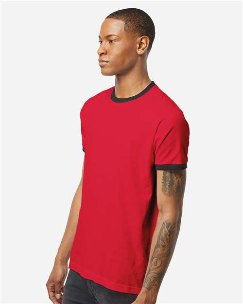 Tultex-246-Fine Jersey Ringer T-Shirt - Image 87