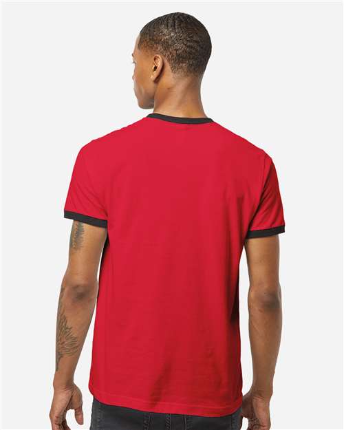Tultex-246-Fine Jersey Ringer T-Shirt - Image 88