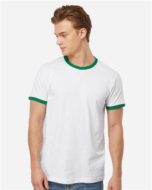 Tultex-246-Fine Jersey Ringer T-Shirt - Image 89