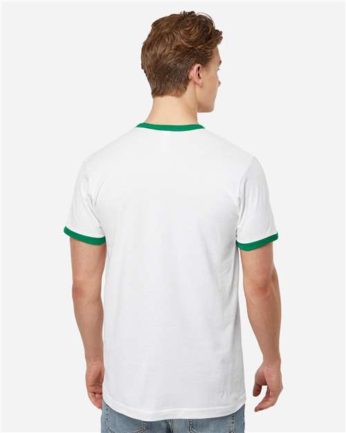 Tultex-246-Fine Jersey Ringer T-Shirt - Image 91