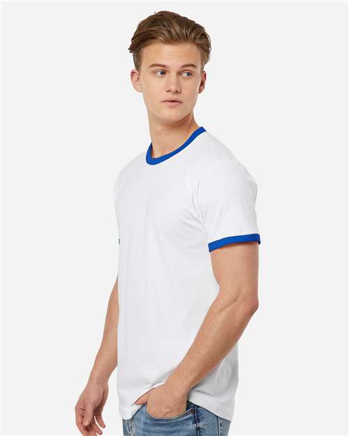 Tultex-246-Fine Jersey Ringer T-Shirt - Image 93