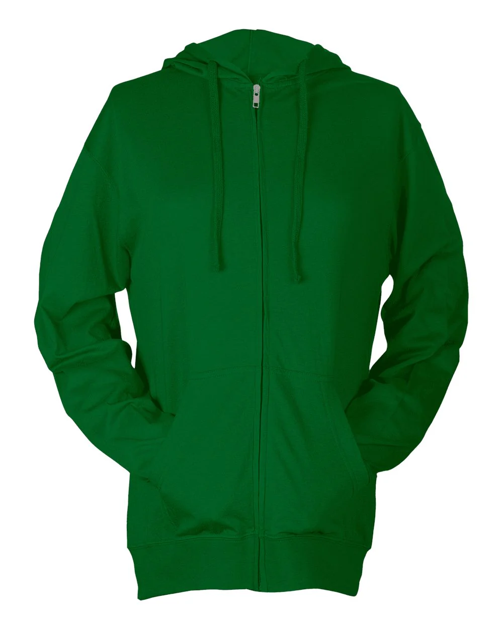 Tultex-260-Beach Full-Zip Hooded Long Sleeve T-Shirt - Image 10