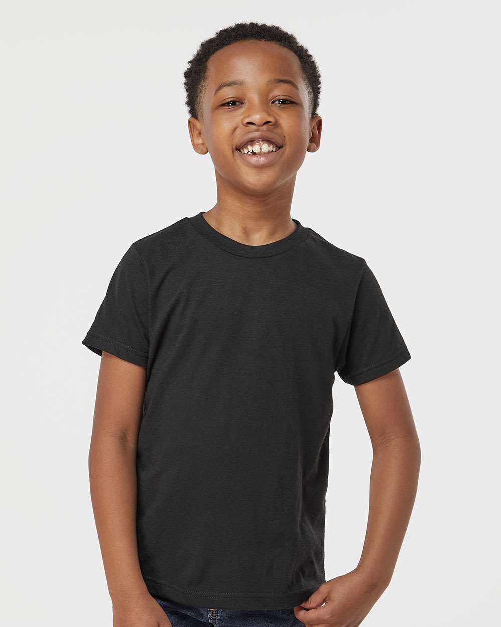 Tultex-265-Youth Poly-Rich T-Shirt - Image 4