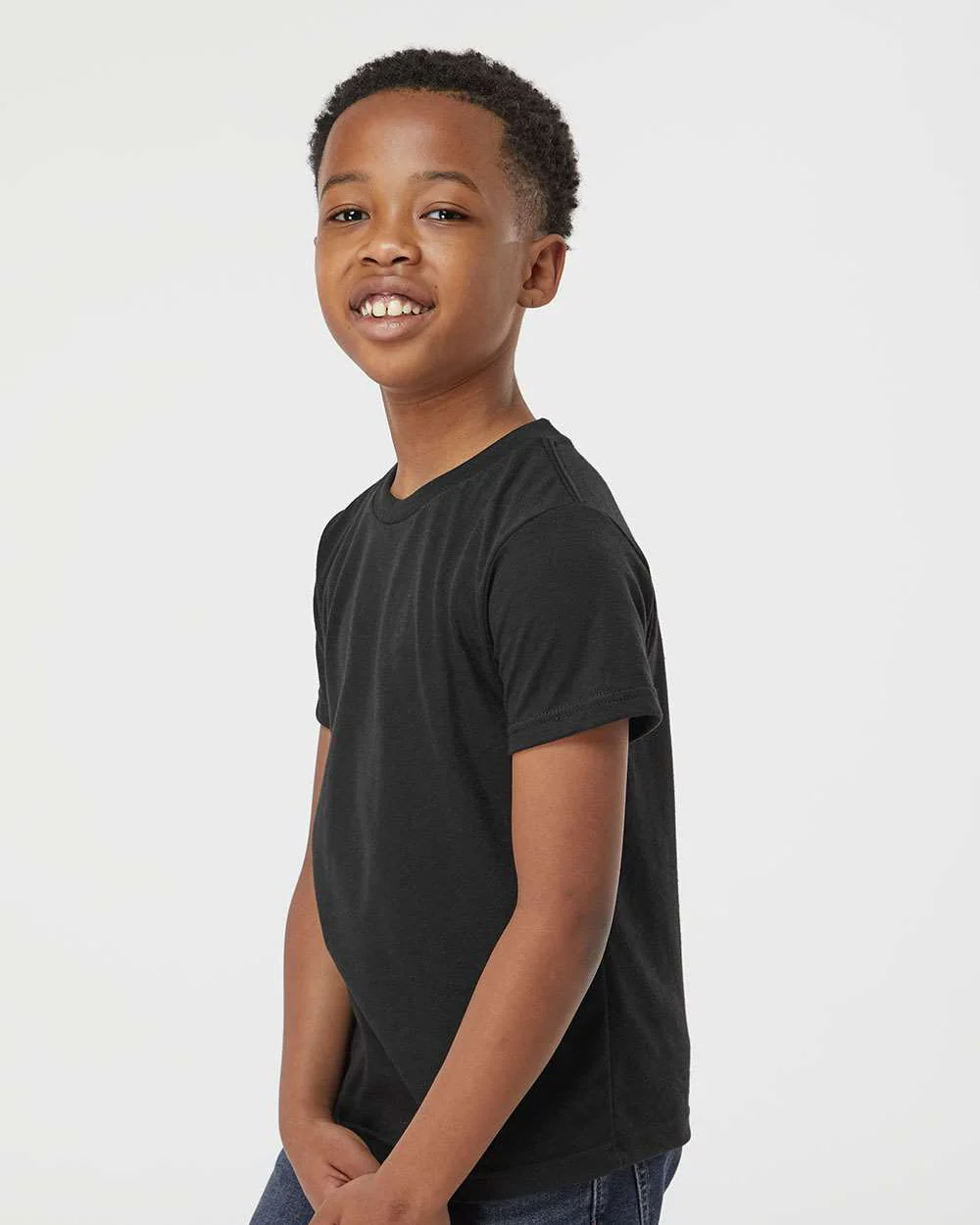 Tultex-265-Youth Poly-Rich T-Shirt - Image 5