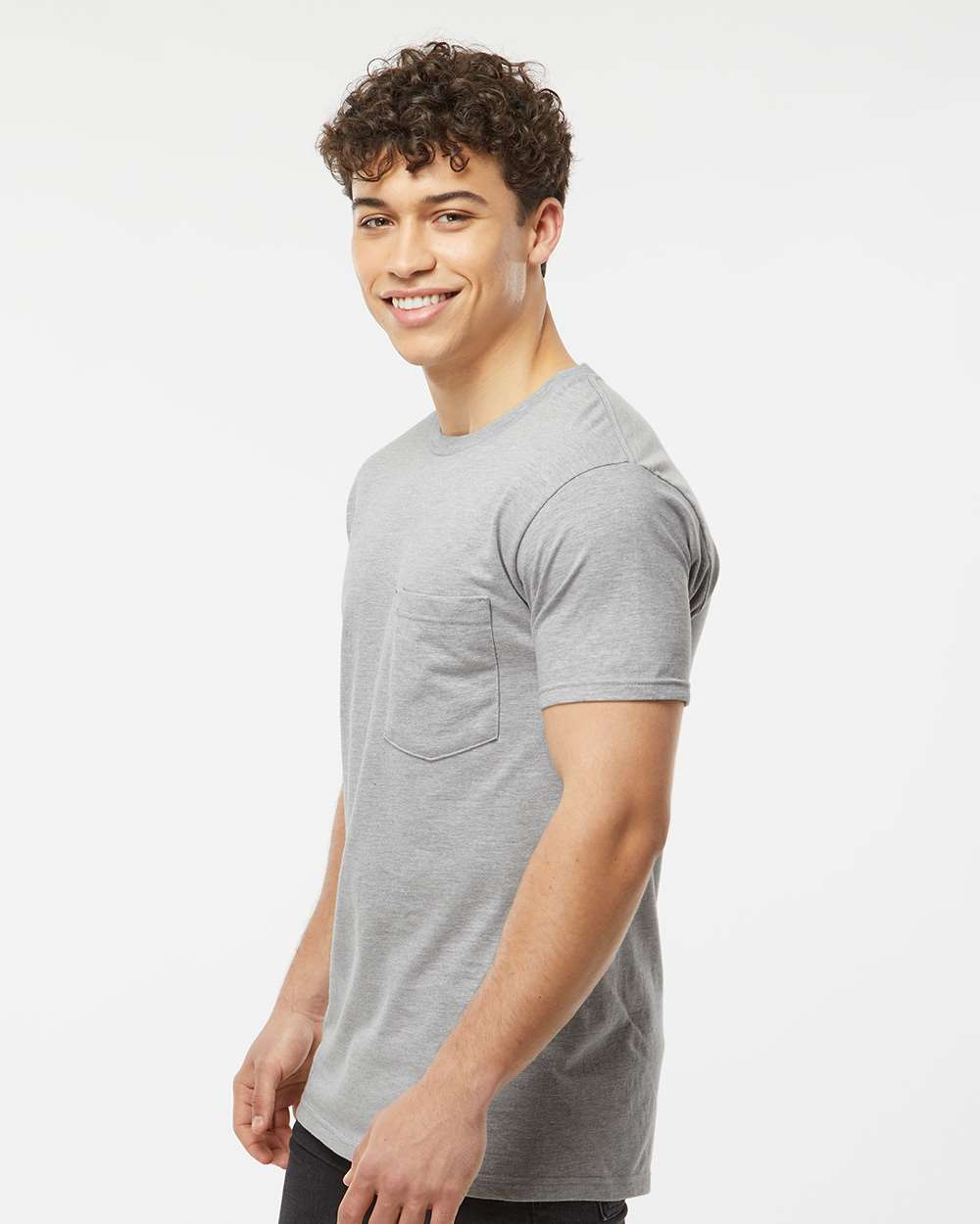 Tultex-293-Heavyweight Jersey Pocket T-Shirt - Image 12