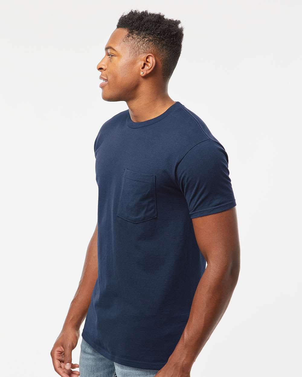 Tultex-293-Heavyweight Jersey Pocket T-Shirt - Image 18