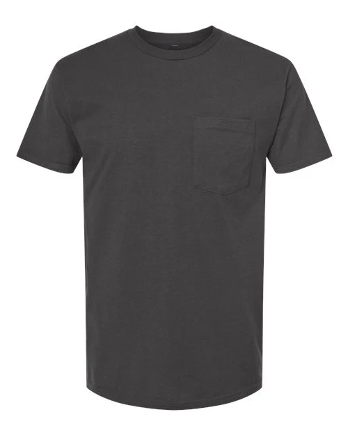 Tultex-293-Heavyweight Jersey Pocket T-Shirt - Image 32