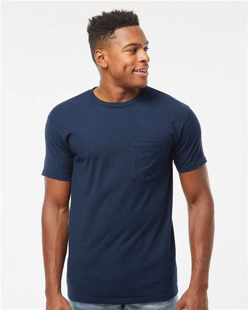 Tultex-293-Heavyweight Jersey Pocket T-Shirt - Image 33