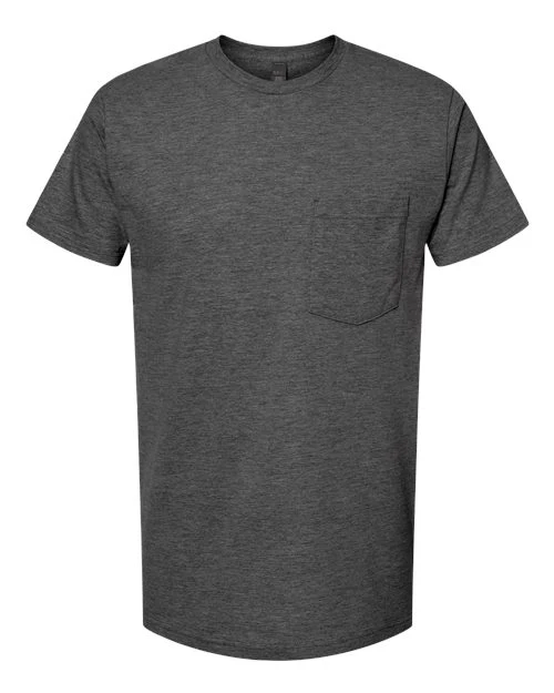 Tultex-293-Heavyweight Jersey Pocket T-Shirt - Image 34
