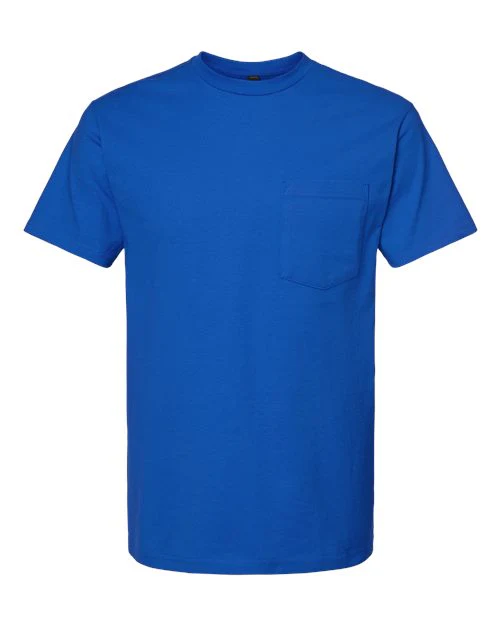 Tultex-293-Heavyweight Jersey Pocket T-Shirt - Image 36