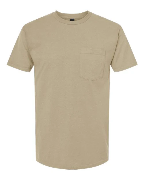 Tultex-293-Heavyweight Jersey Pocket T-Shirt - Image 37