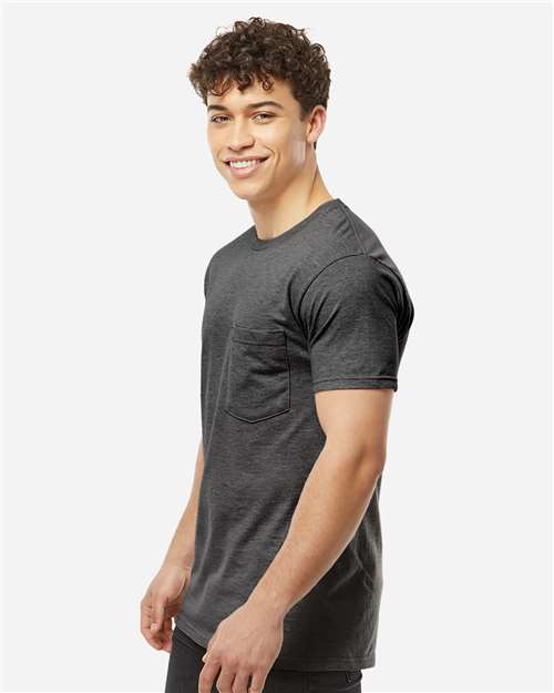 Tultex-293-Heavyweight Jersey Pocket T-Shirt - Image 42