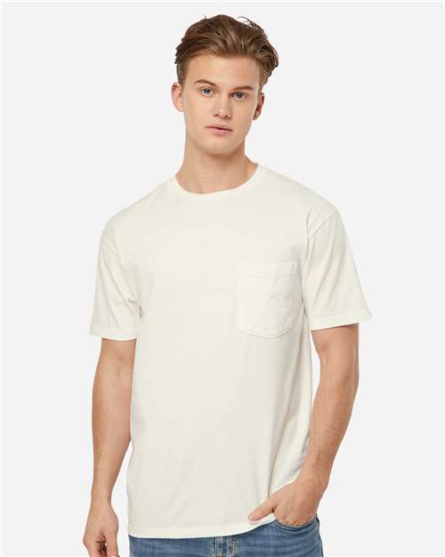 Tultex-293-Heavyweight Jersey Pocket T-Shirt - Image 44