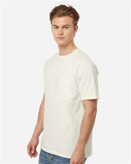 Tultex-293-Heavyweight Jersey Pocket T-Shirt - Image 45