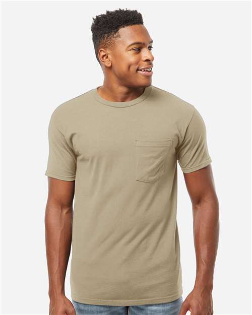Tultex-293-Heavyweight Jersey Pocket T-Shirt - Image 50
