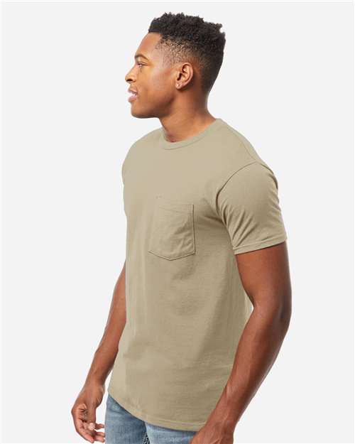 Tultex-293-Heavyweight Jersey Pocket T-Shirt - Image 51
