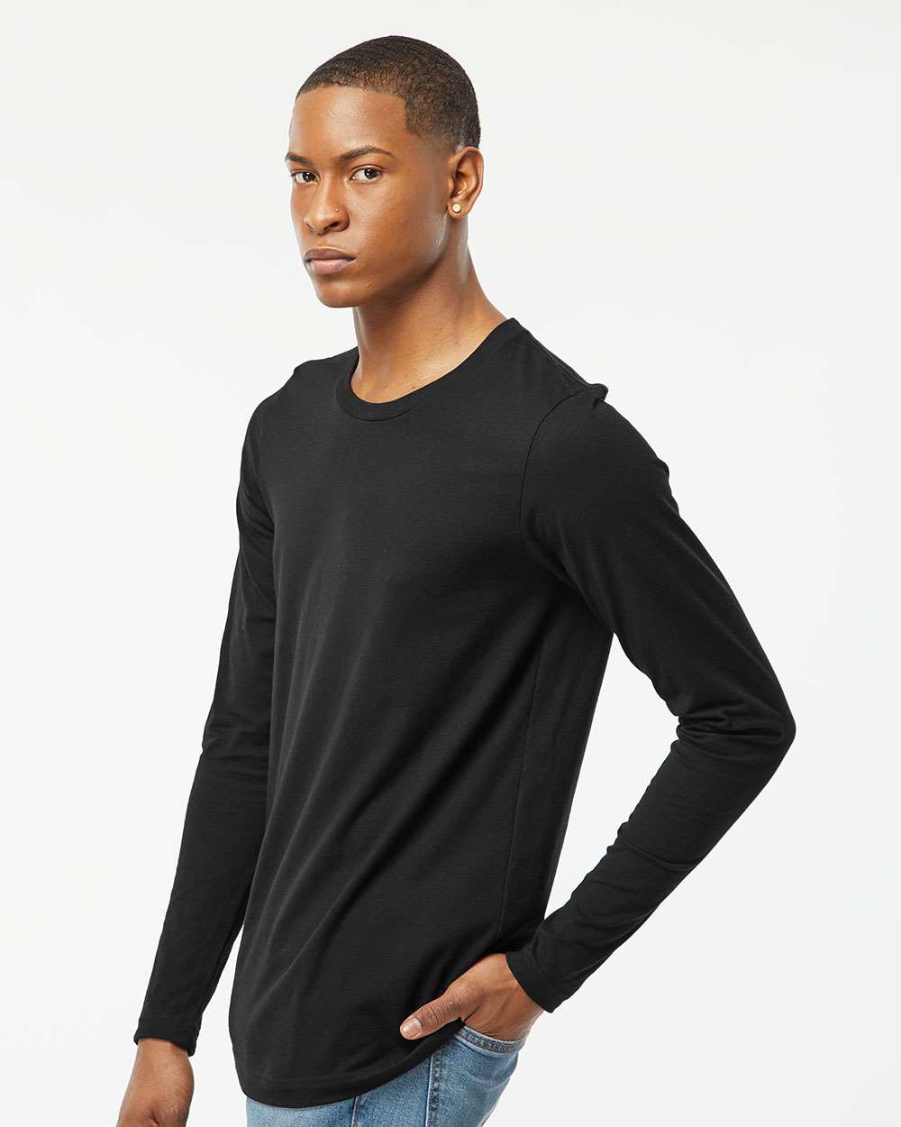 Tultex-591-Premium Cotton Long Sleeve T-Shirt - Image 5