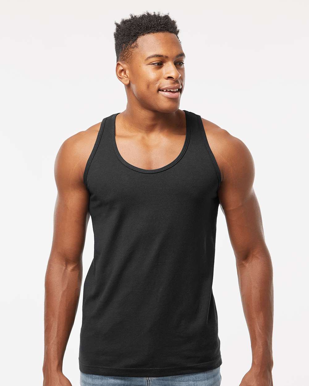 Tultex-S105-Fine Jersey Tank Top - Image 4