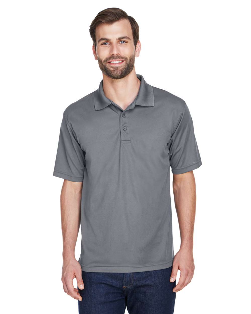 UltraClub-8210-Men's Cool & Dry Mesh Piqué Polo - Image 7