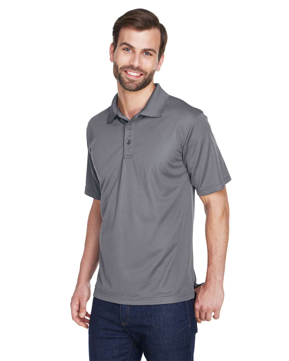 UltraClub-8210-Men's Cool & Dry Mesh Piqué Polo - Image 8
