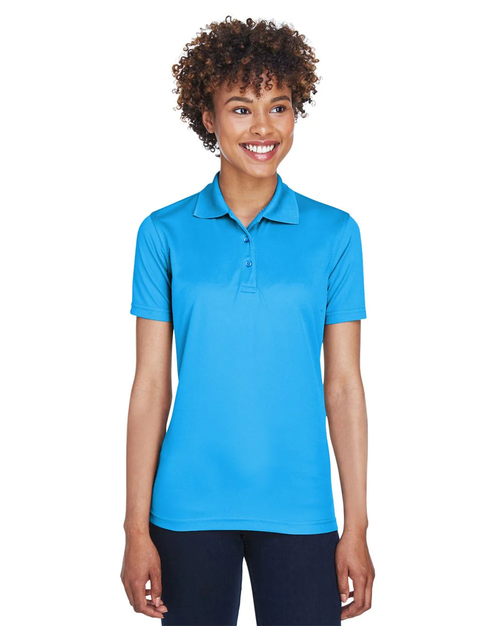UltraClub-8210L-Women's Cool & Dry Mesh Piqué Polo - Image 3