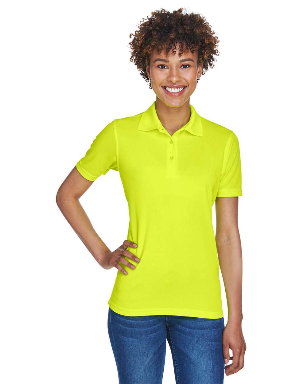UltraClub-8210L-Women's Cool & Dry Mesh Piqué Polo - Image 6