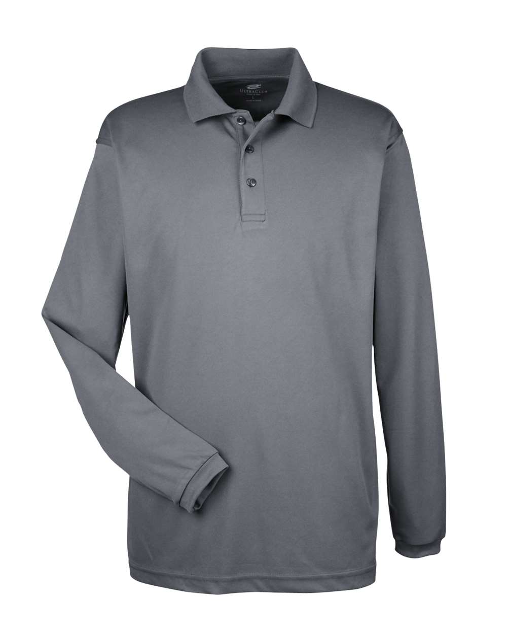 UltraClub-8210LS-Men's Cool & Dry Long Sleeve Mesh Piqué Polo - Image 16