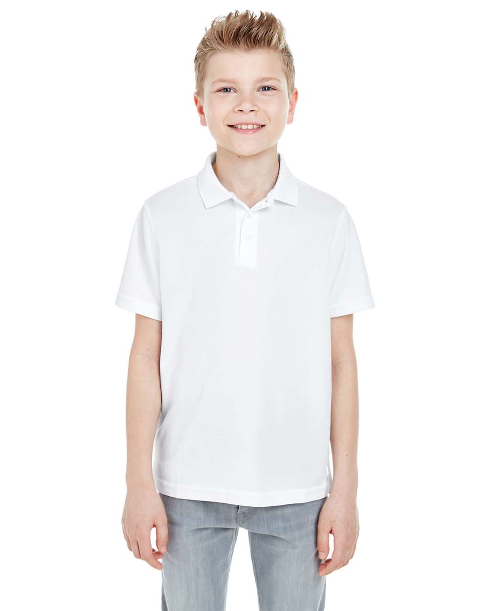 UltraClub-8210Y-Youth Cool & Dry Mesh Piqué Polo - Image 10