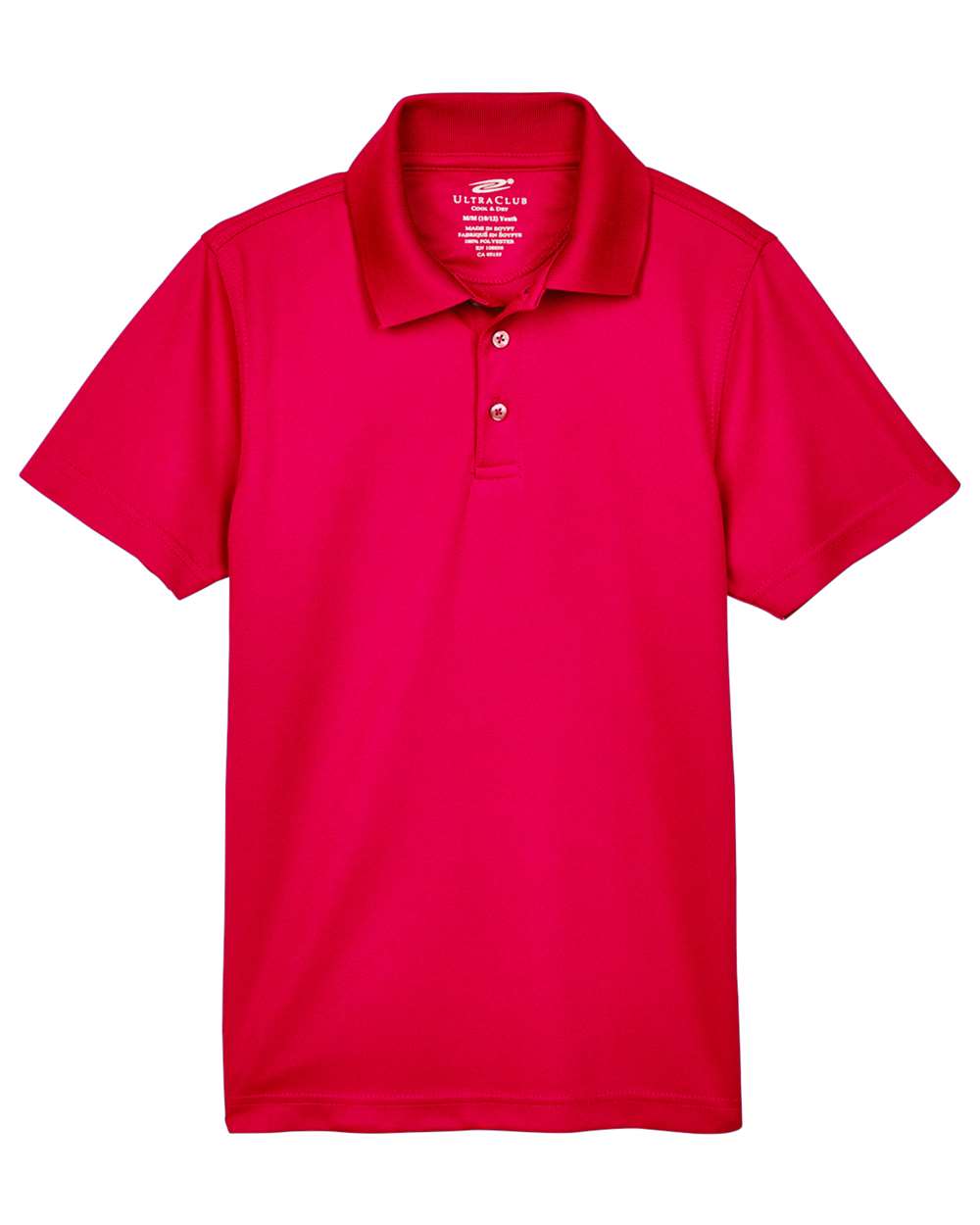 UltraClub-8210Y-Youth Cool & Dry Mesh Piqué Polo - Image 25
