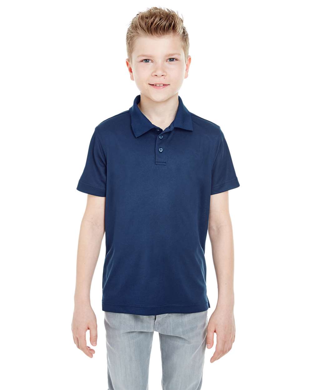 UltraClub-8210Y-Youth Cool & Dry Mesh Piqué Polo - Image 4