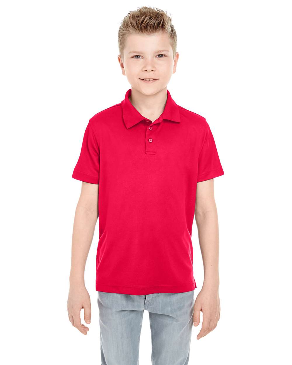 UltraClub-8210Y-Youth Cool & Dry Mesh Piqué Polo - Image 5